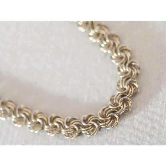 Gold Tone Intricate Chain Necklace - Picture 3 of 7